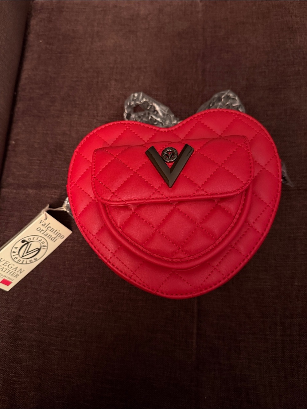 Valentino Orlandi Heart Shaped Crossbody Bag